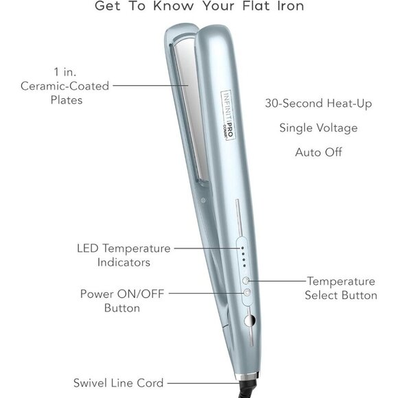 NEW Conair Smoorthwrap 1" Dual Ion Straightener - Picture 3 of 10